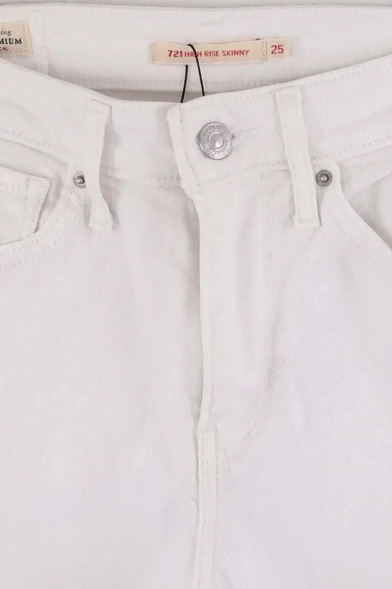 Jean slim Levi's Blanc en Coton