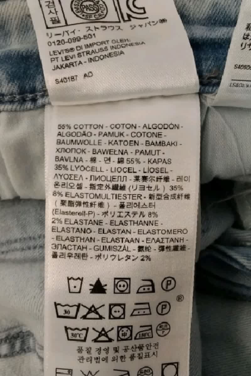 Jean slim Levi's Bleu en Coton