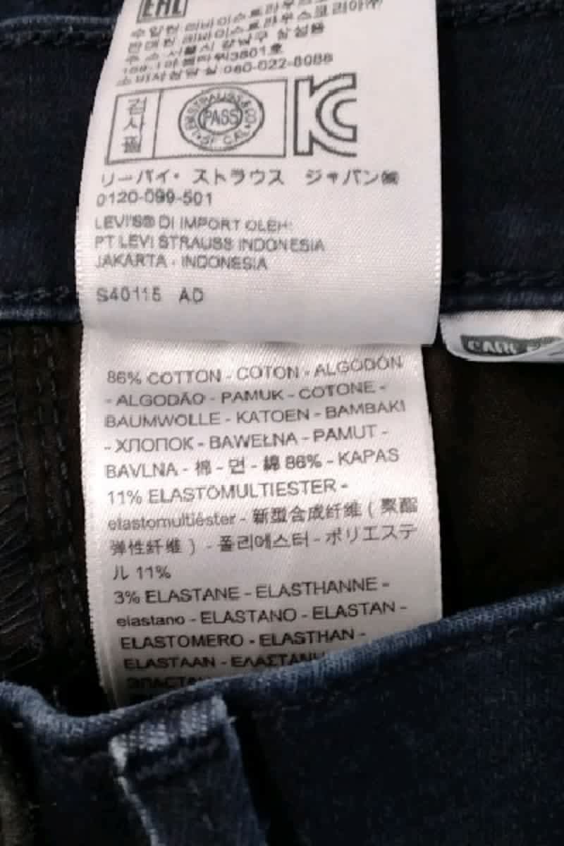 Jean slim Levi's Bleu en Coton