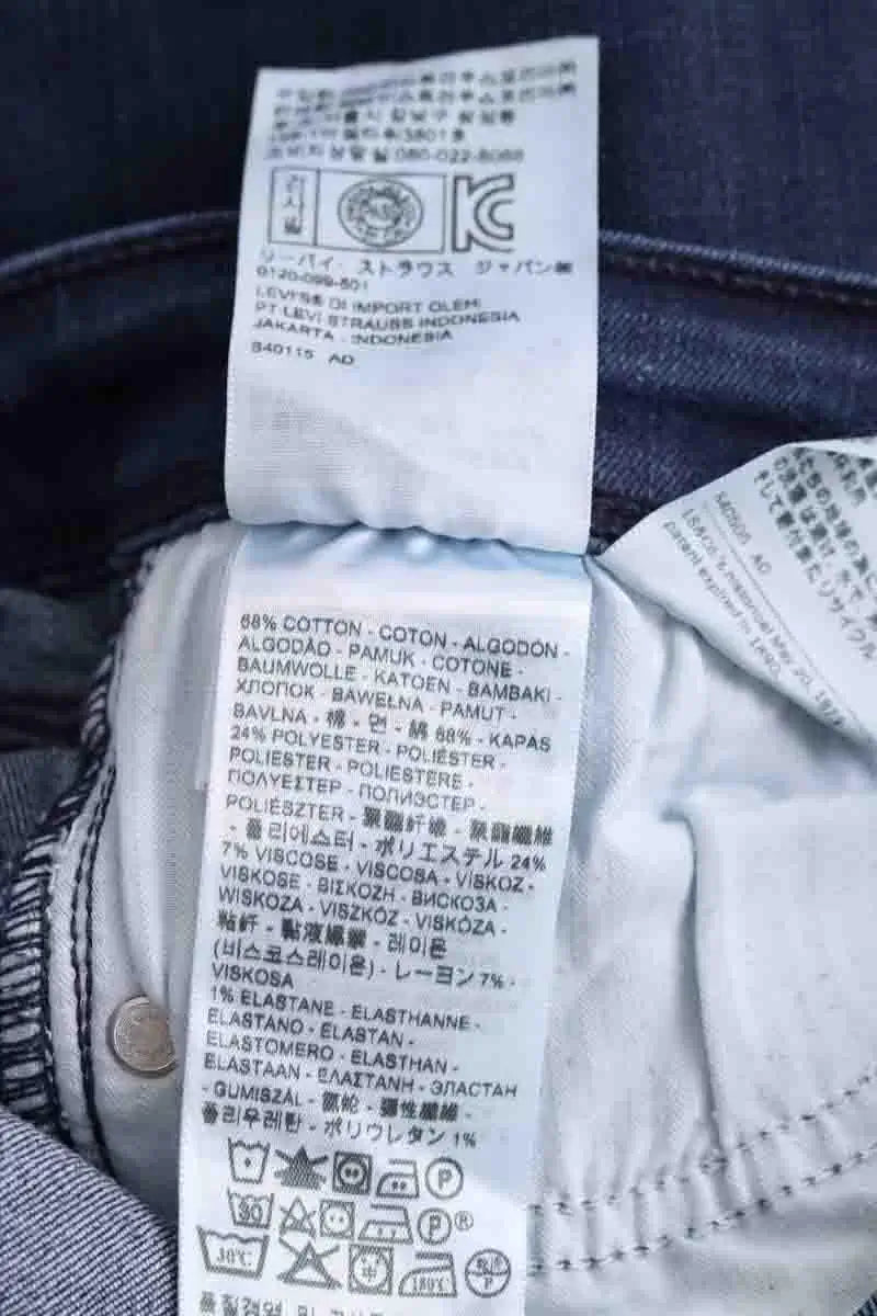 Jean slim Levi's Bleu en Coton