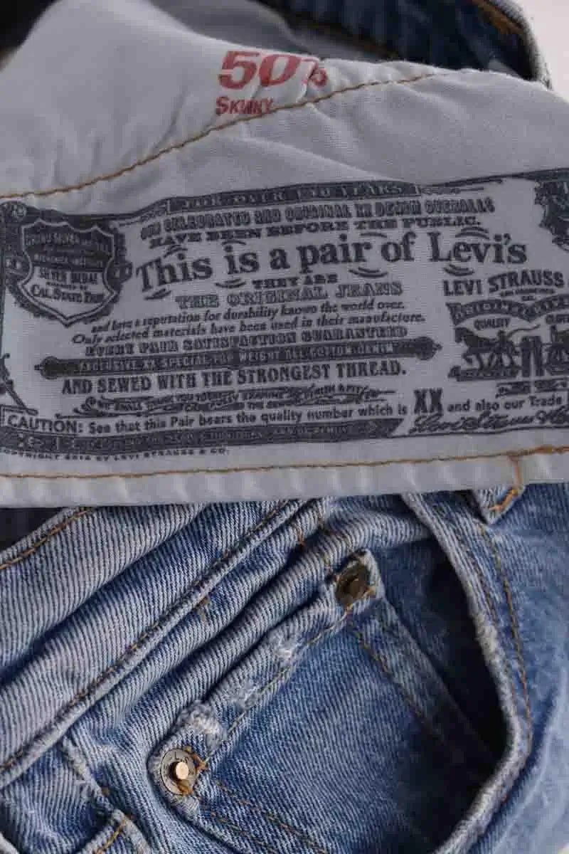 Jean slim Levi's Bleu en Coton