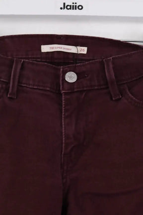 Jean slim Levi's Bordeaux en Coton