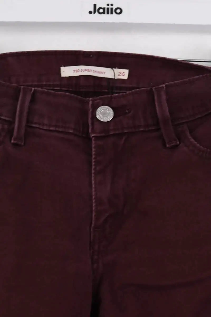 Jean slim Levi's Bordeaux en Coton