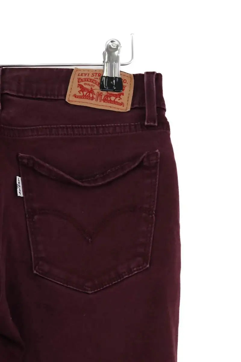 Jean slim Levi's Bordeaux en Coton