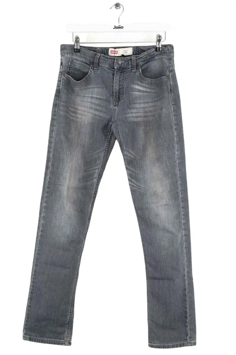 Jean slim Levi's Gris en Coton, taille M - Seconde Main