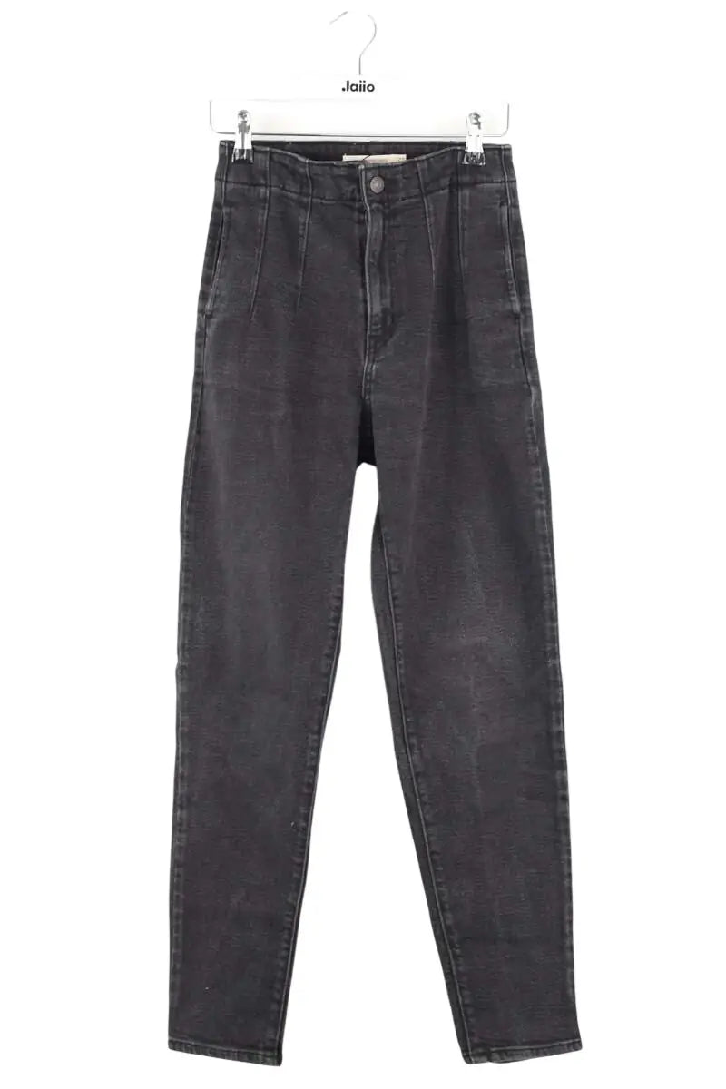 Jean slim Levi's High Waisted Taper Noir en Coton - élasthanne, taille XS - Seconde Main