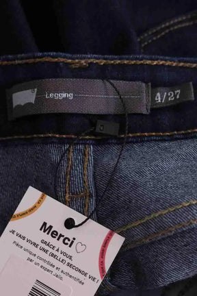 Jean slim Levi's Legging Bleu en Coton