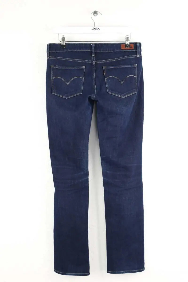 Jean slim Levi's modern rise straight Marine en Coton - élasthanne