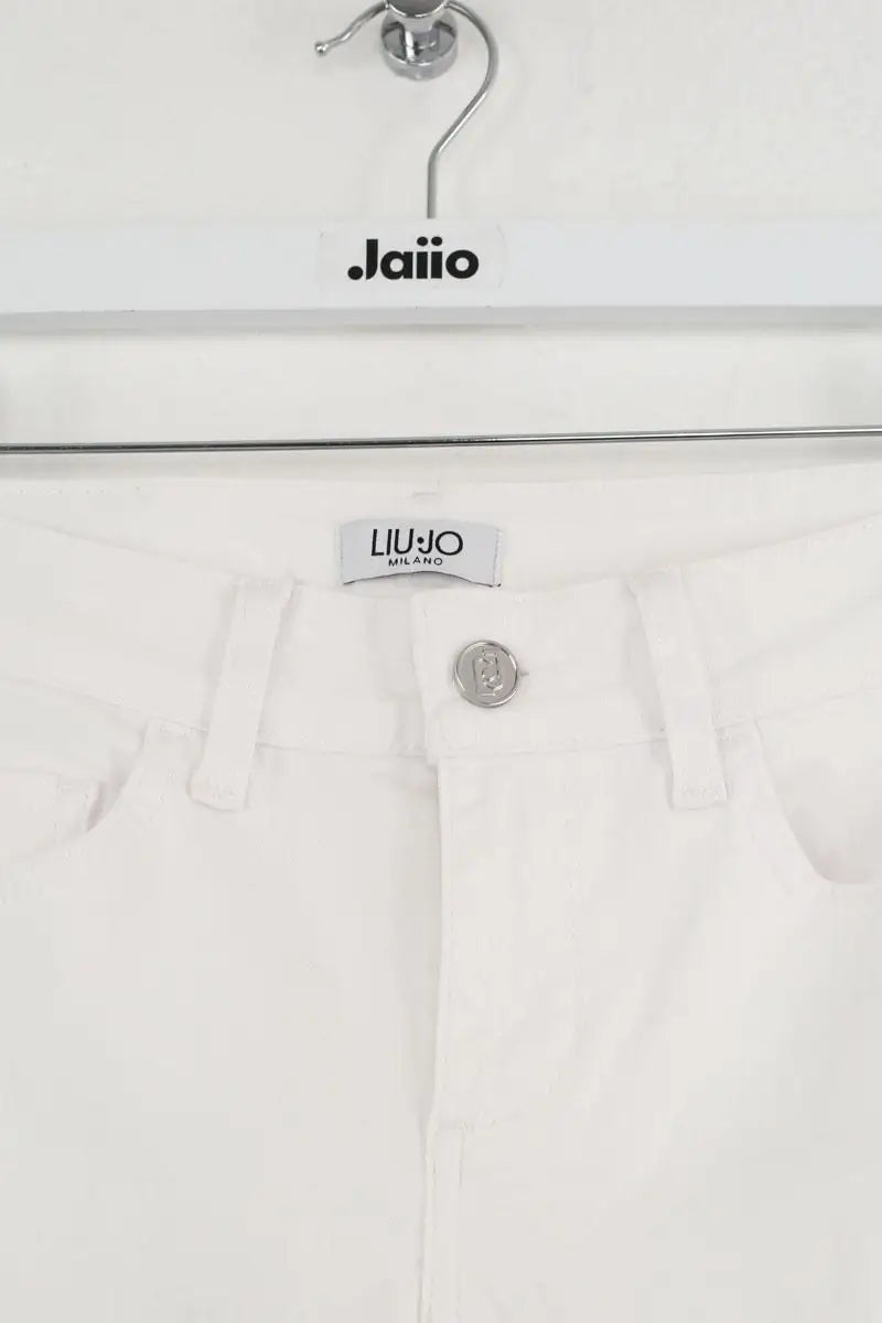 Jean slim Liu Jo Blanc en Coton