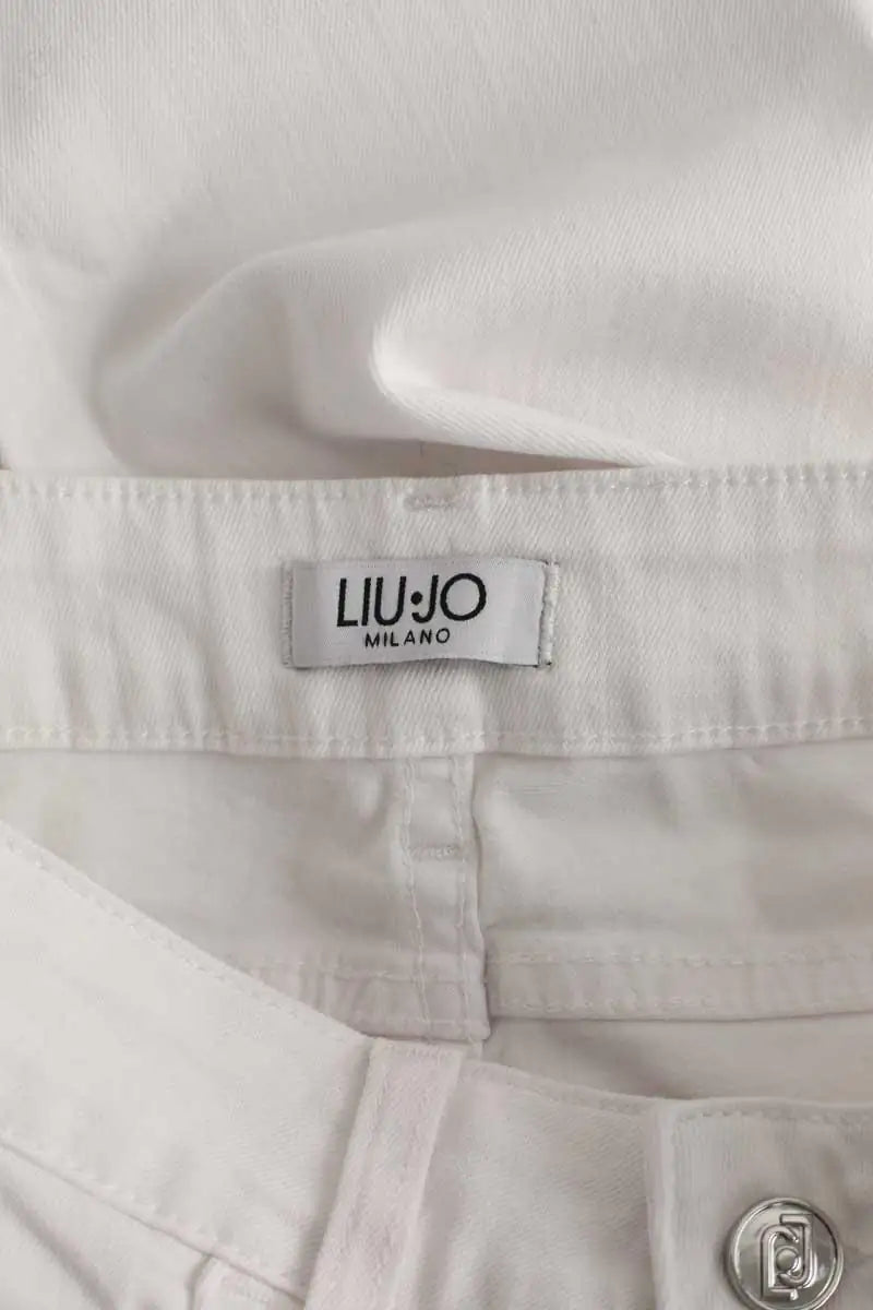 Jean slim Liu Jo Blanc en Coton