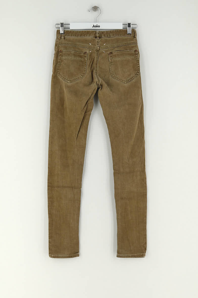 Jean slim Maison Martin Margiela Kaki en Coton