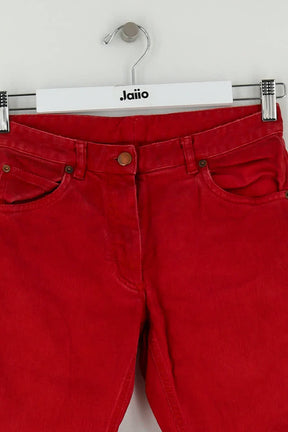Jean slim Maison Martin Margiela Rouge en Coton