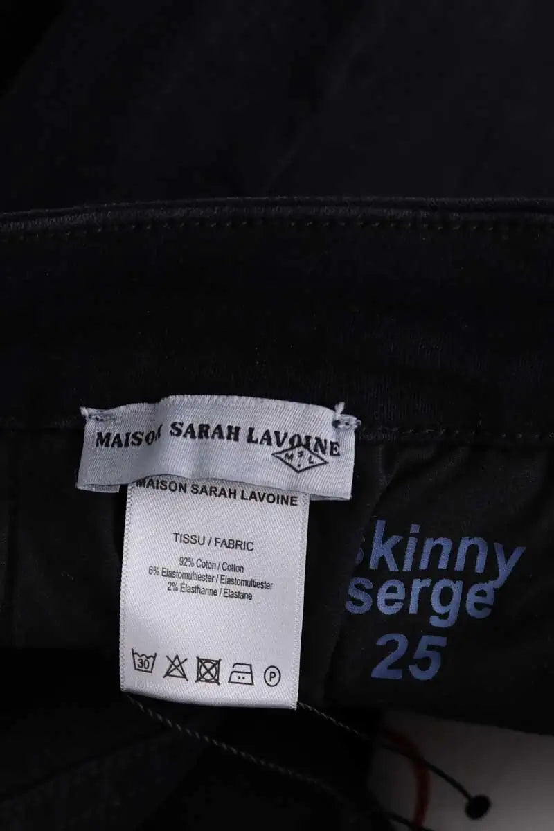 Jean slim Maison Sarah Lavoine Noir en Coton
