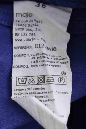 Jean slim Maje Bleu en Coton