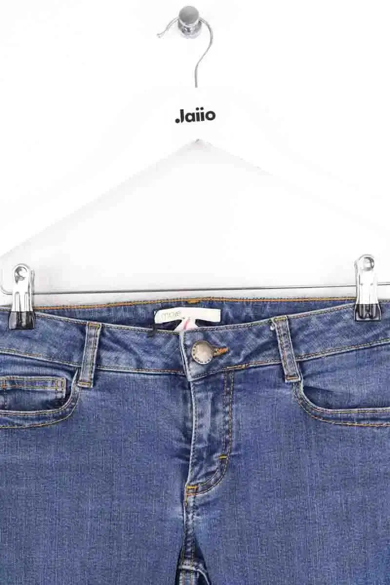 Jean slim Maje Bleu en Coton
