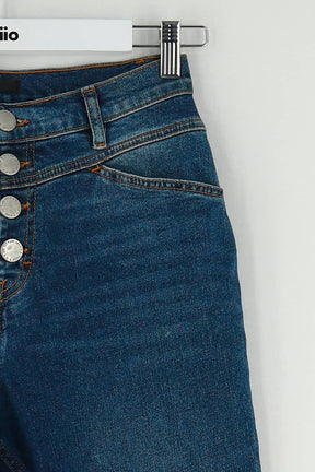 Jean slim Maje Bleu en Coton