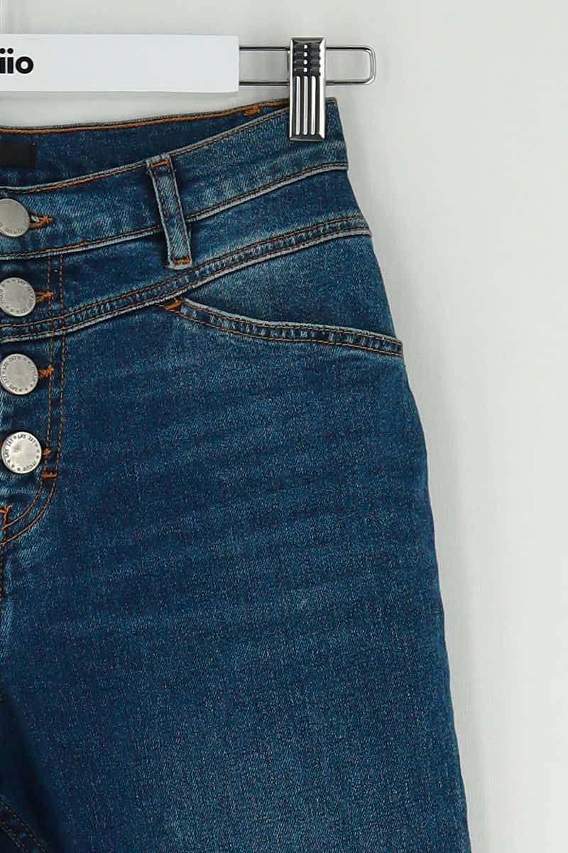 Jean slim Maje Bleu en Coton