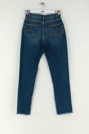 Jean slim Maje Bleu en Coton