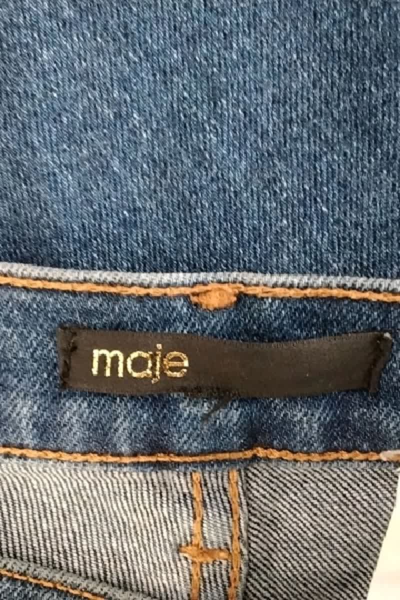 Jean slim Maje Bleu en Coton