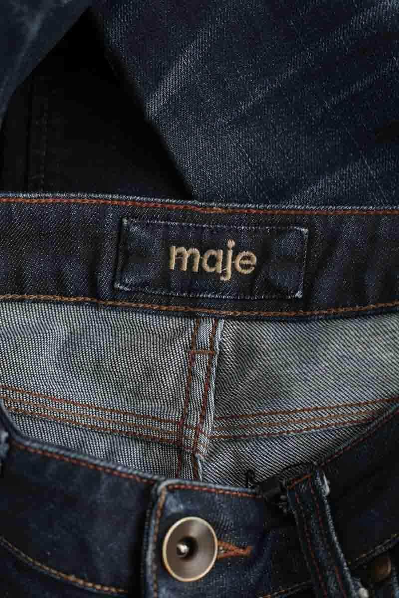 Jean slim Maje Bleu en Coton