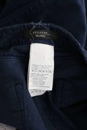 Jean slim Max Mara Bleu en Coton