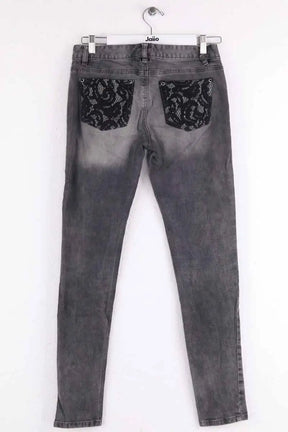 Jean slim Michael Kors Gris en Coton