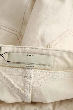 Jean slim Pinko Blanc en Coton - élasthanne