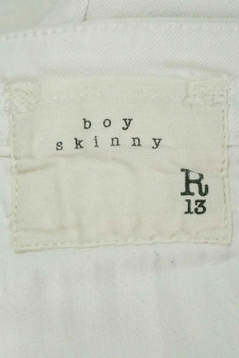 Jean slim R13 Blanc en Coton