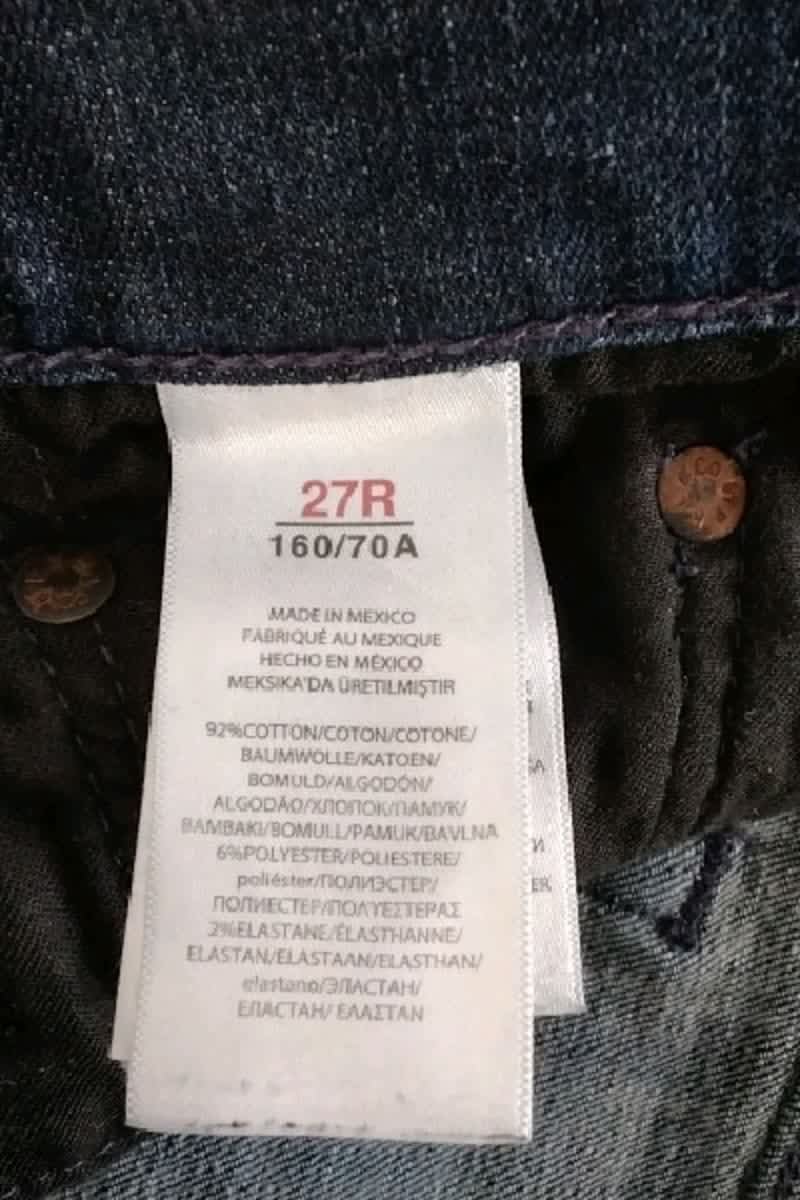 Jean slim Ralph Lauren Bleu en Coton