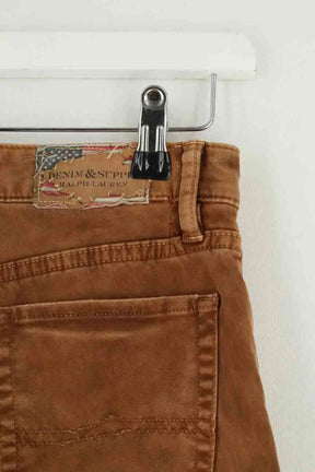 Jean slim Ralph Lauren Marron en Coton