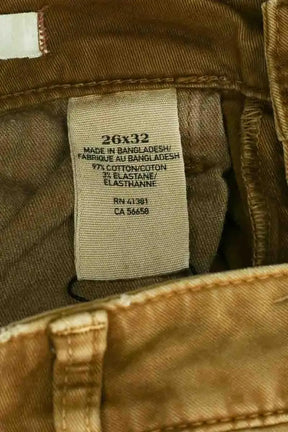 Jean slim Ralph Lauren Marron en Coton