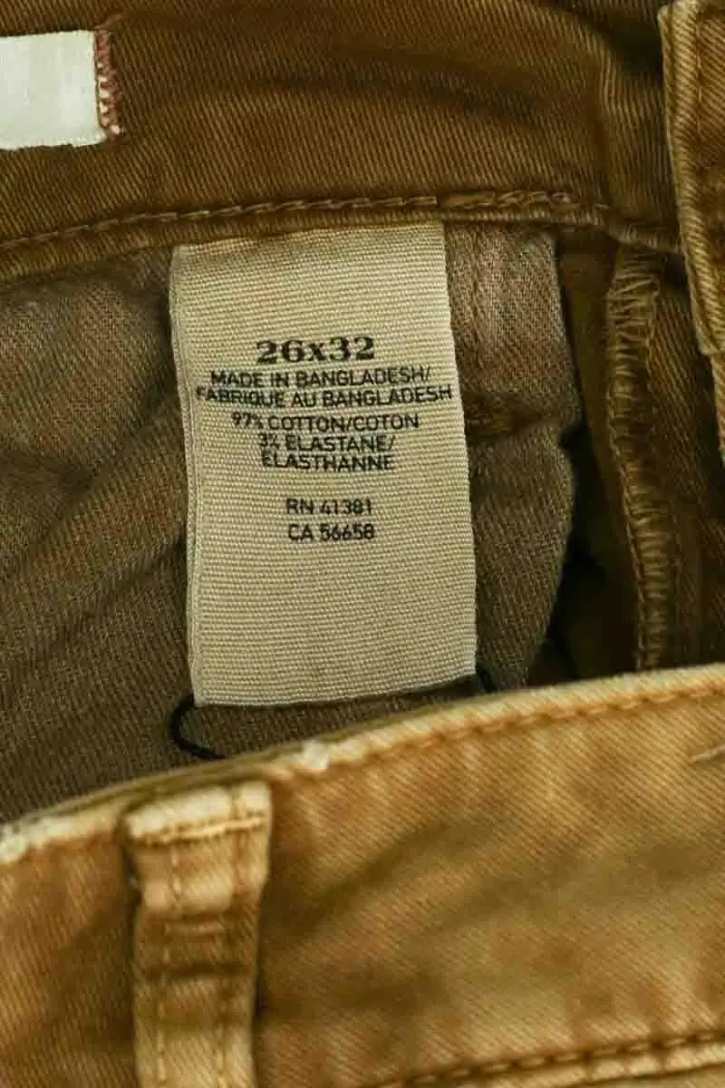 Jean slim Ralph Lauren Marron en Coton
