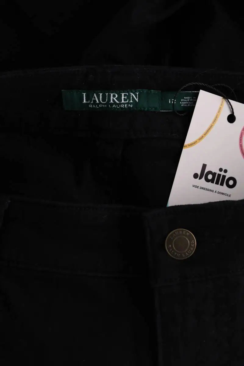 Jean slim Ralph Lauren Noir en Coton