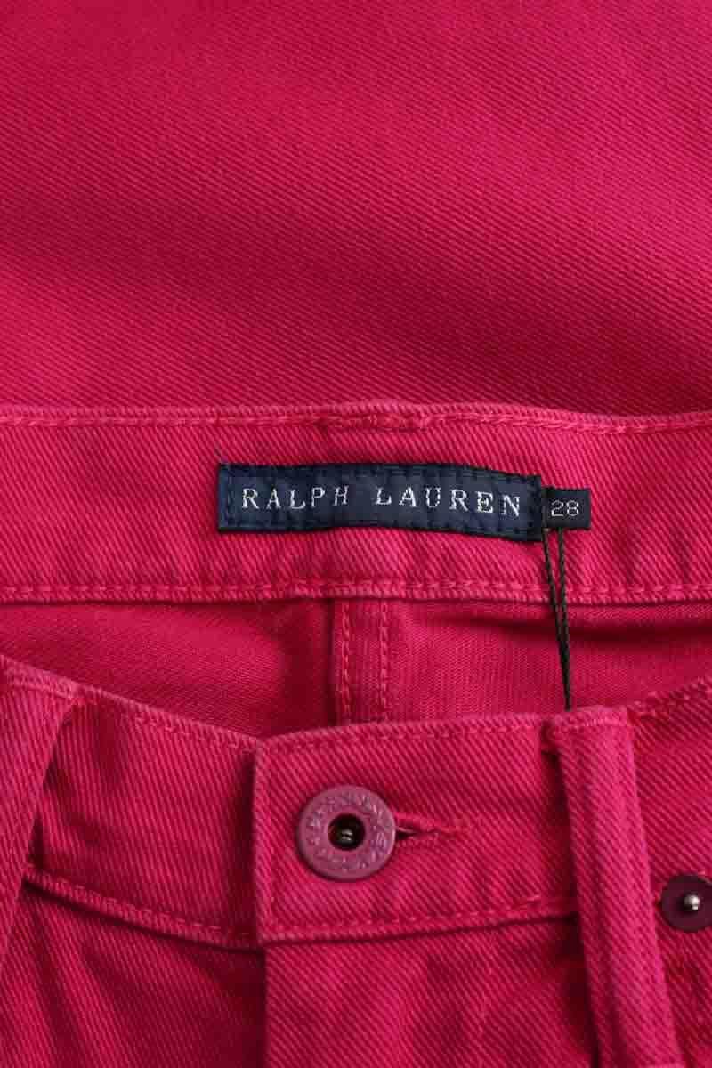 Jean slim Ralph Lauren Rose en Coton - élasthanne