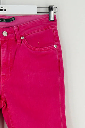 Jean slim Ralph Lauren Rose en Coton