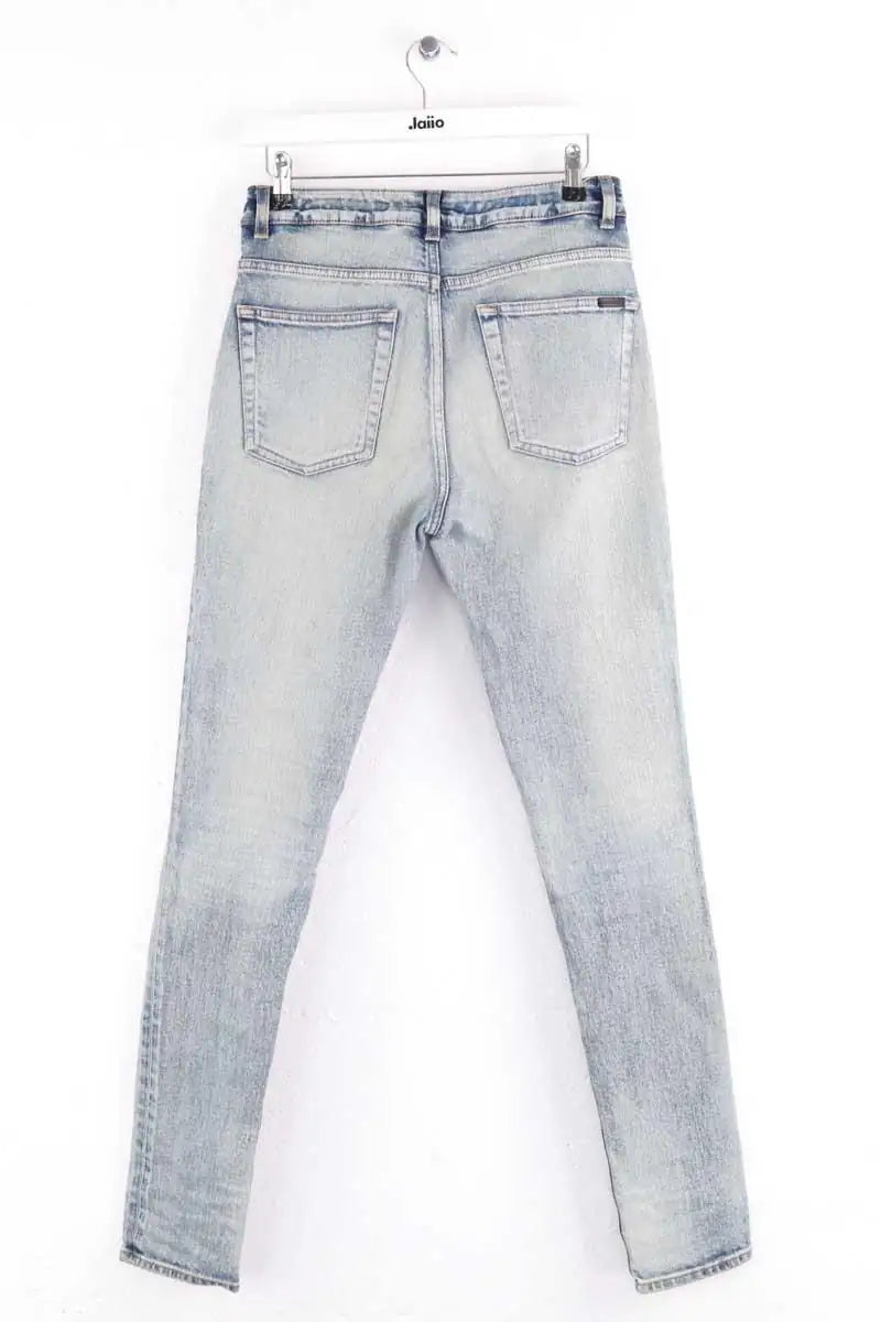 Jean slim Saint Laurent Bleu en Coton