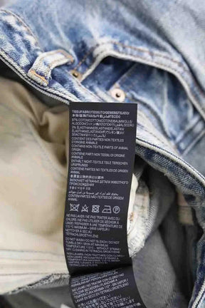 Jean slim Saint Laurent Bleu en Coton