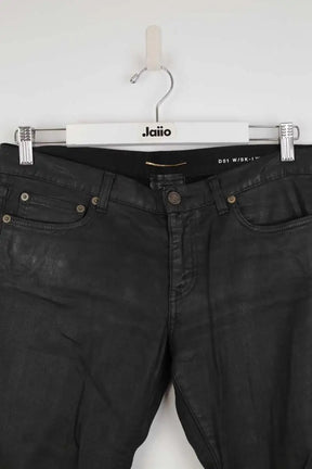 Jean slim Saint Laurent Noir en Coton
