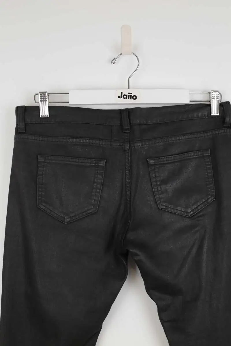 Jean slim Saint Laurent Noir en Coton