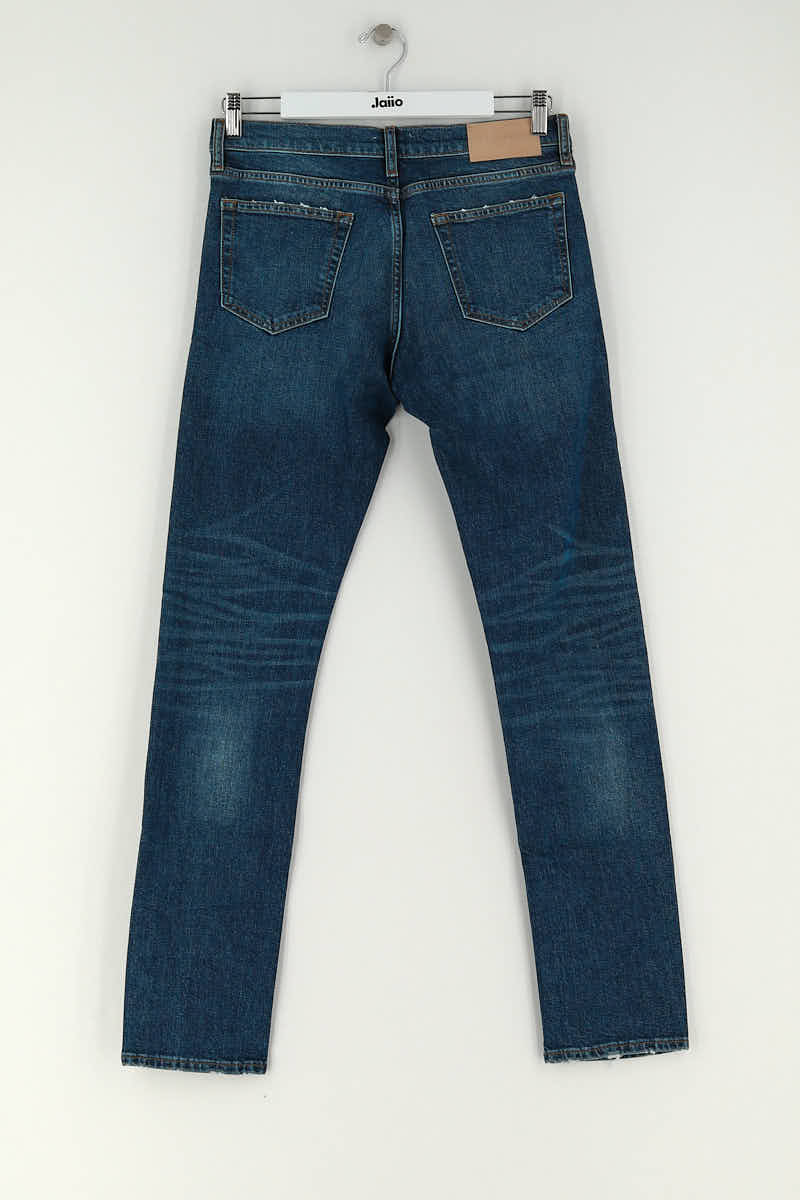 Jean slim Sandro Bleu en Coton