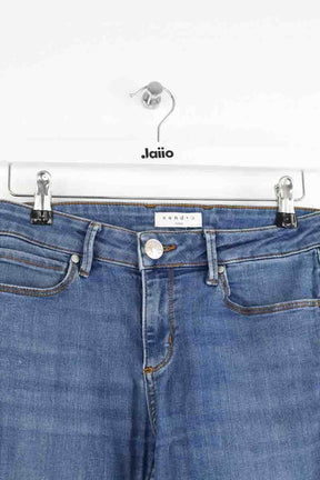 Jean slim Sandro Bleu en Coton