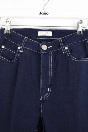 Jean slim Sandro Bleu en Coton