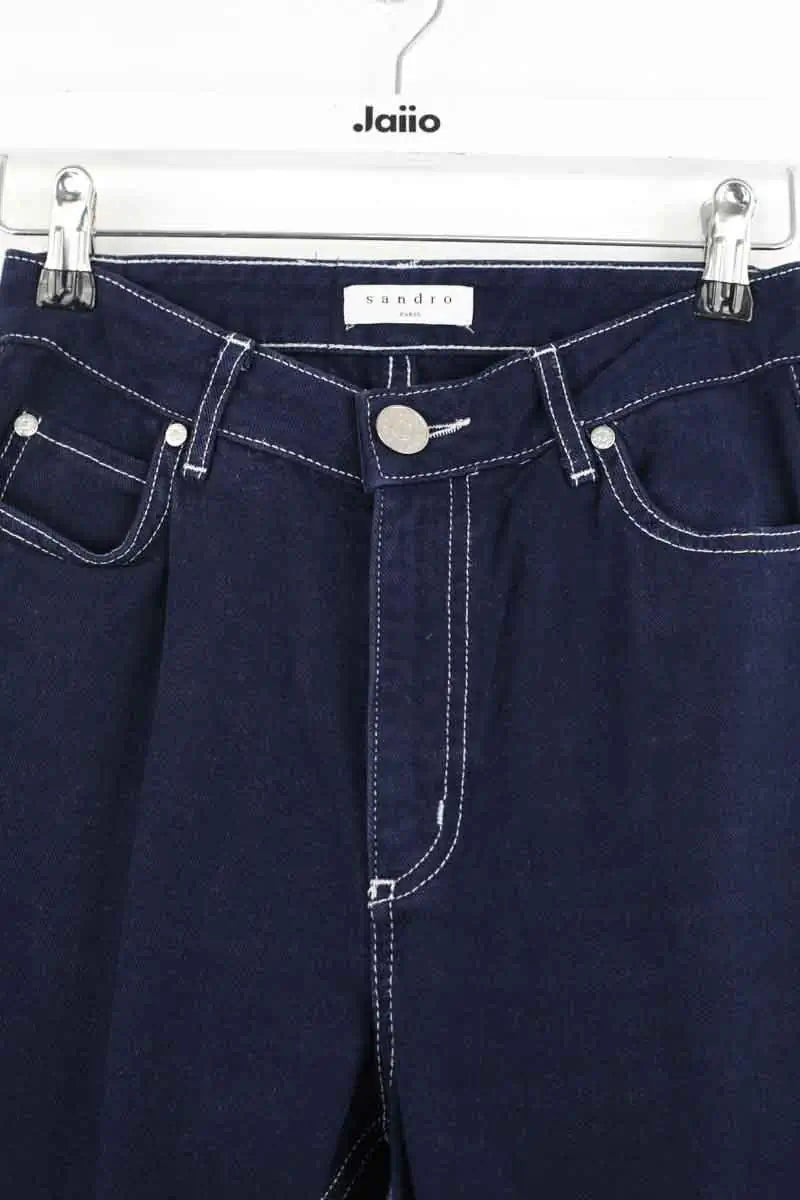 Jean slim Sandro Bleu en Coton