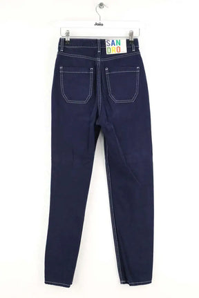 Jean slim Sandro Bleu en Coton