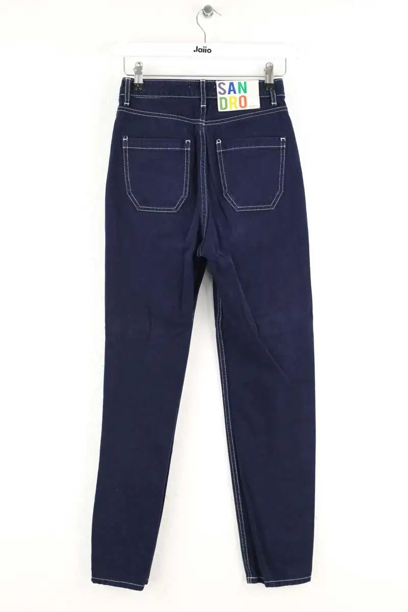 Jean slim Sandro Bleu en Coton
