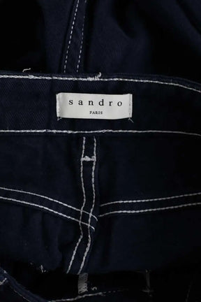 Jean slim Sandro Bleu en Coton