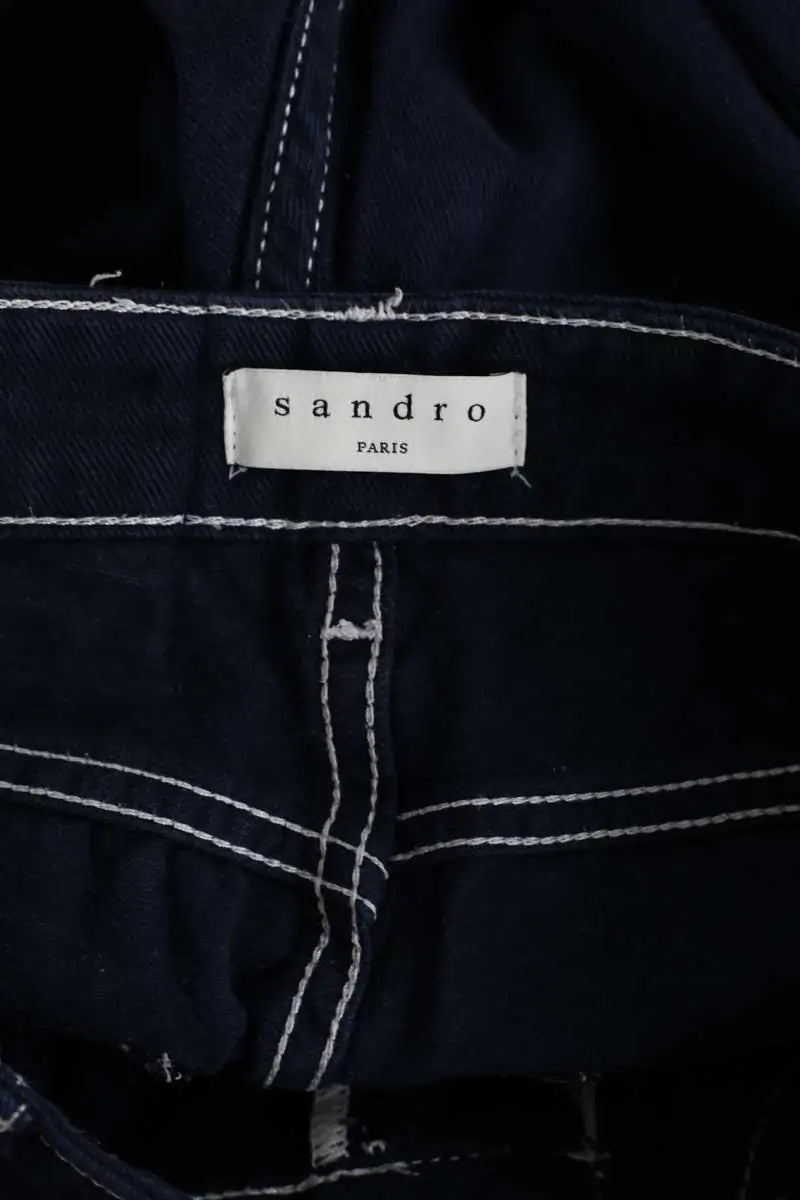Jean slim Sandro Bleu en Coton