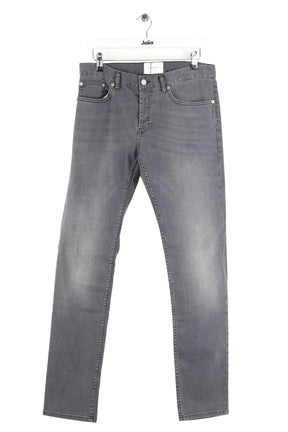 Jean slim Sandro étroit Gris en Coton, taille L - Seconde Main