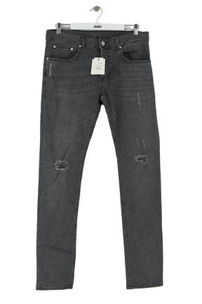 Jean slim Sandro Gris en Coton, taille XXL - Seconde Main