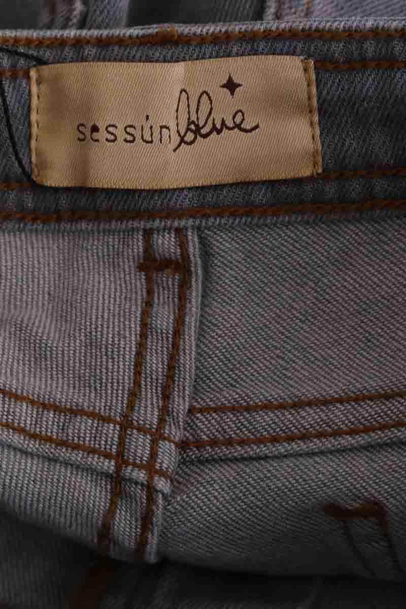 Jean slim Sessun Gris en Coton
